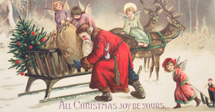 vintage-santa-sleigh